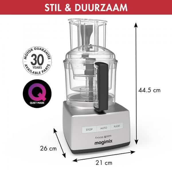 Keukenmachine 5200XL mat chroom Magimix - Afbeelding 5