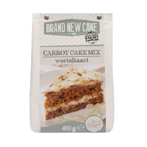BrandNewCake Worteltaart/Carrot Cake-mix 400g. Glutenvrij
