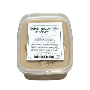 Gebak glazuur Hazelnoot 250 gram