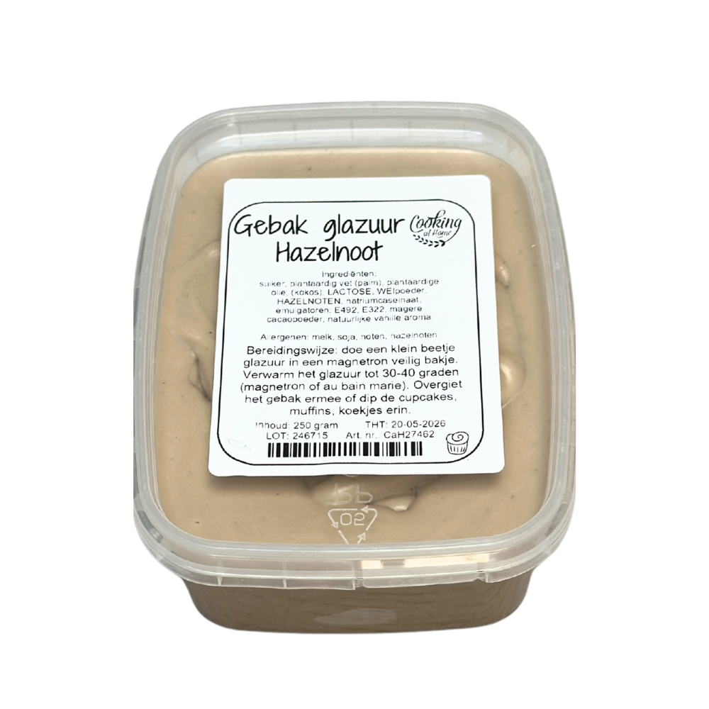Gebak glazuur Hazelnoot 250 gram - Afbeelding 2
