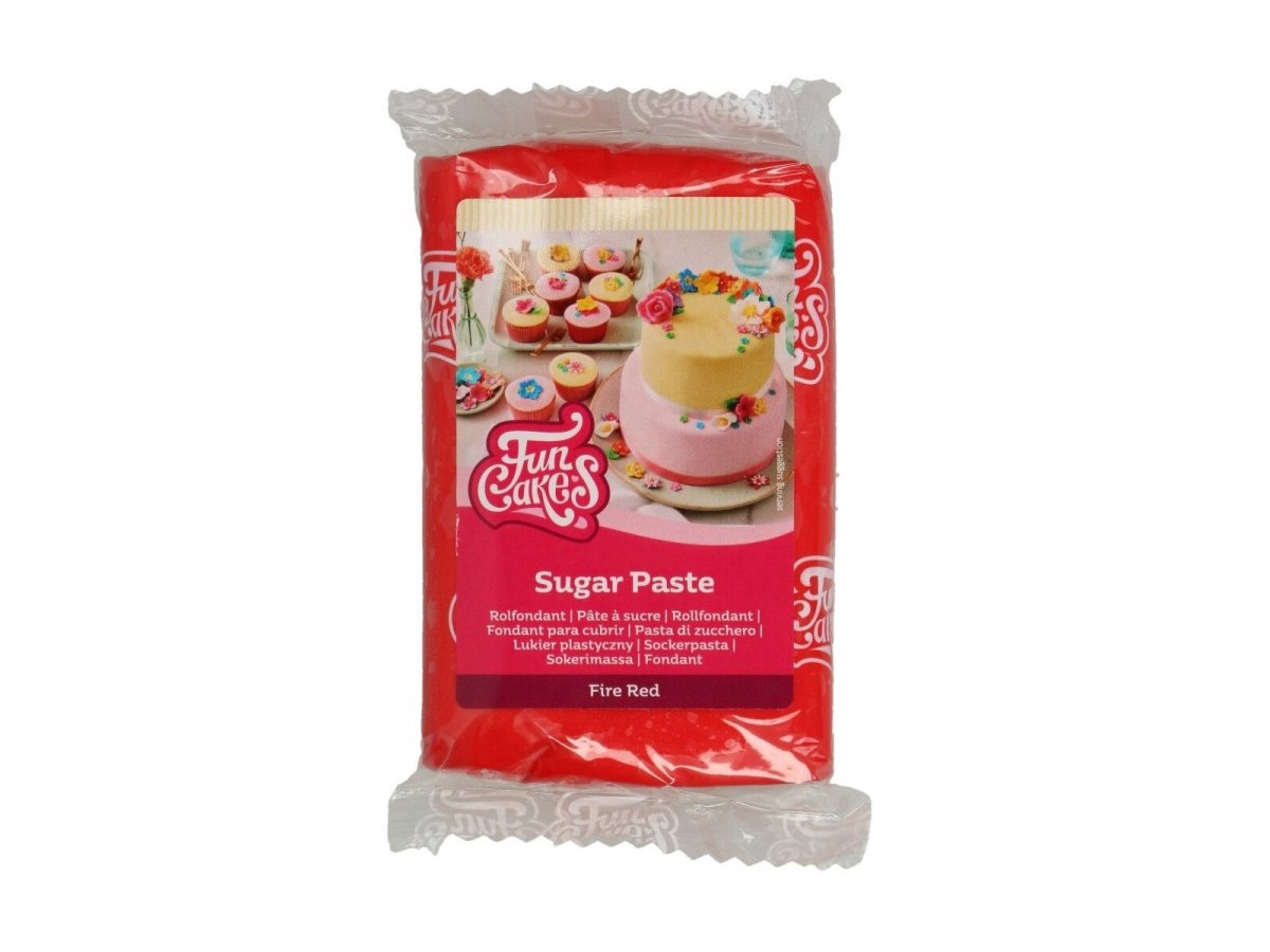 Rolfondant Fire Red 250 gram - Afbeelding 2