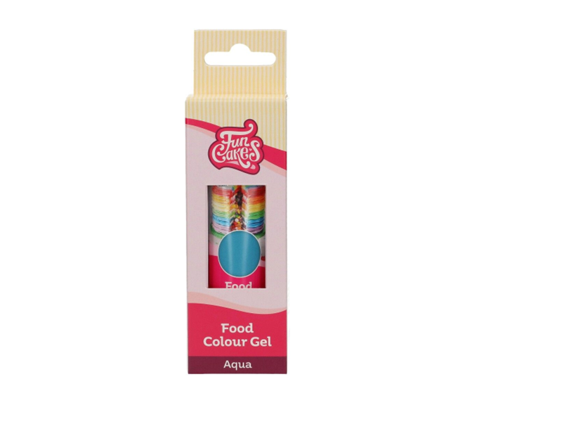 FunCakes Eetbare Kleurstof Gel Aqua Blauw 30g - Afbeelding 2