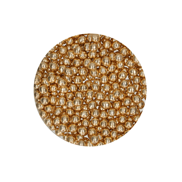 FunCakes Crispy Choco Pearls – Metallic Gold 60g