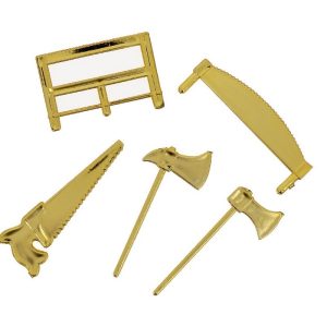 Taarttopperset Goud Gereedschap set/5**